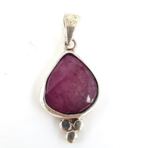 Yakut Kolye Ucu (Gümüş)