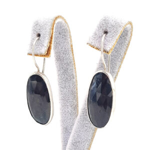 Safir Küpe (Gümüş)