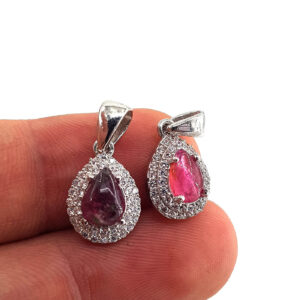 Turmalin Kolye Ucu (Gümüş) - turmalin Taşı Enerjisi ve Doğal Formu