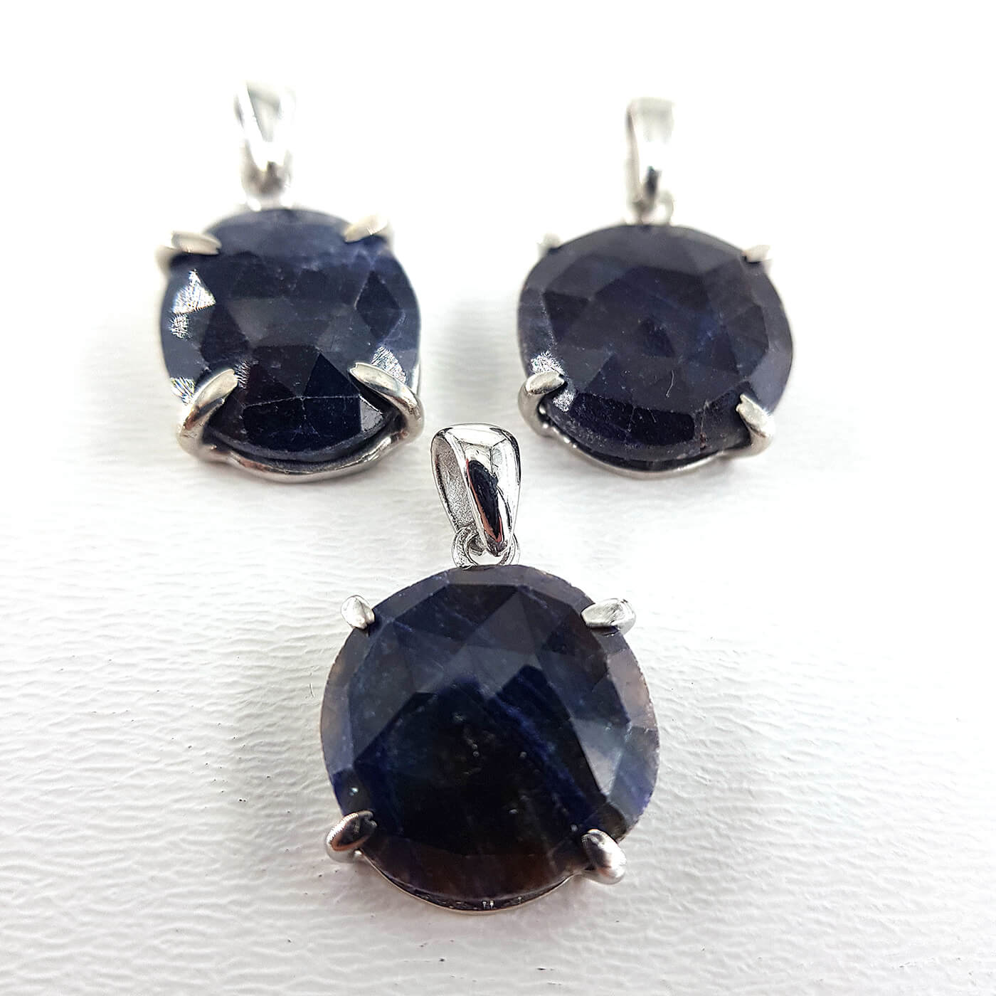 Safir Kolye Ucu (Gümüş) - Görsel 2