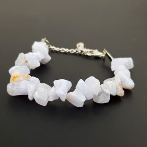 Mavi Kalsedon Bileklik Kırıktaş