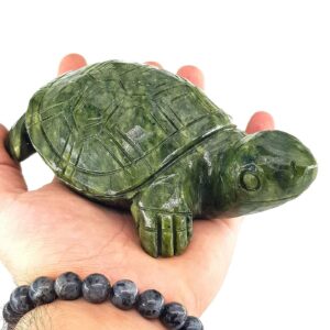 Yeşim Kaplumbağa Obje 15 Cm - 2