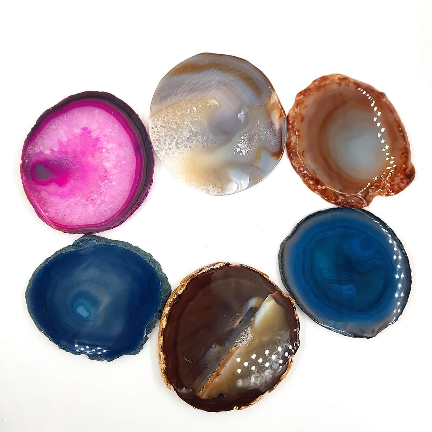 Akik Kahve Fincanı Altlığı 6 Adet - Görsel 2