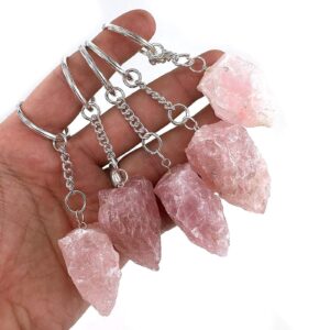 Pembe Kuvars Anahtarlık