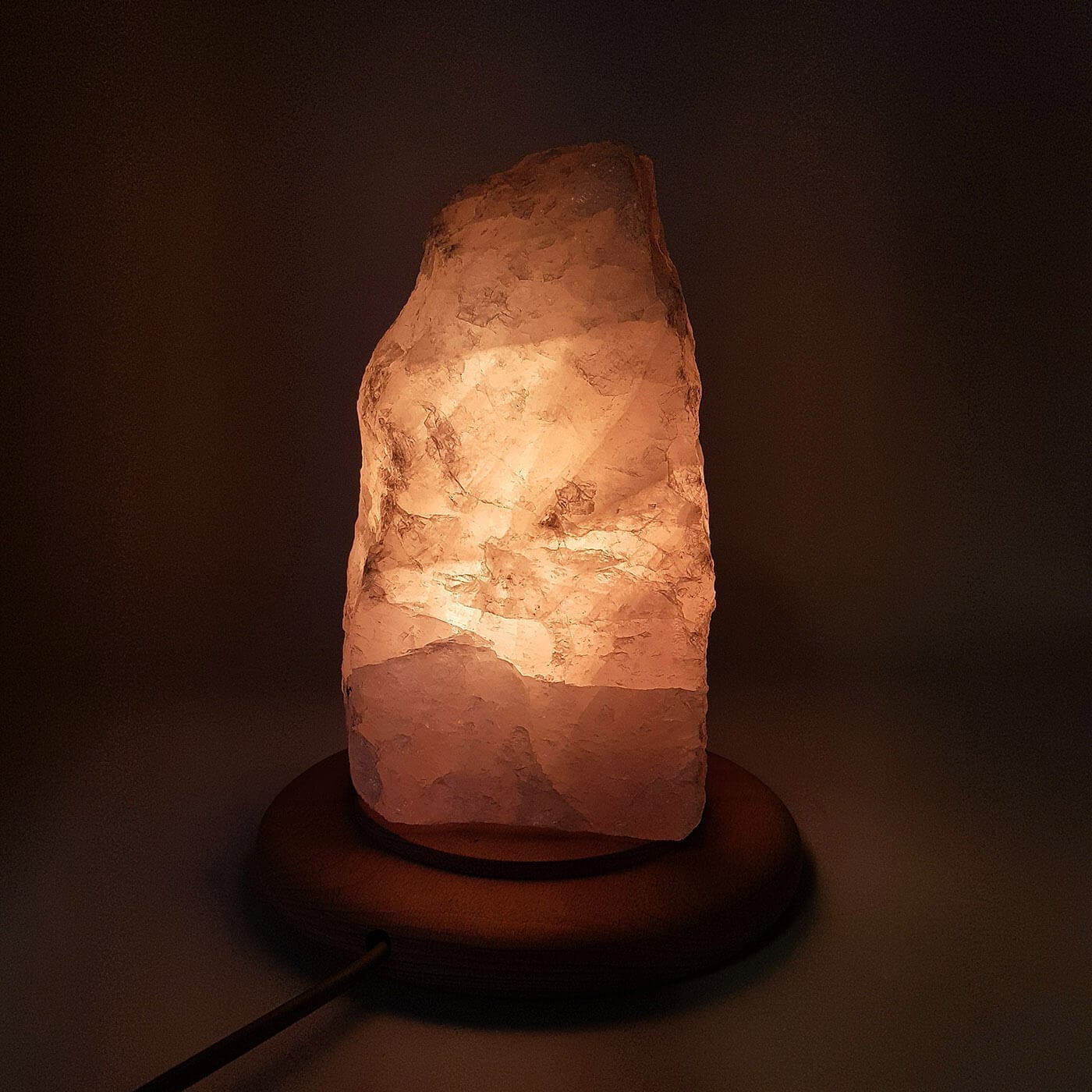 Pembe Kuvars Gece Lambası - Görsel 2