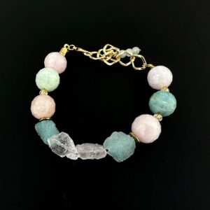 Morganit Bileklik 10mm Faset