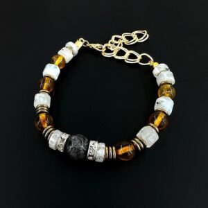 Kehribar Aytaşı Rutil Bileklik 8mm