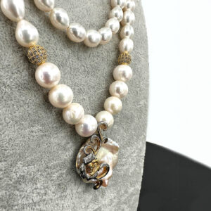 Alternative view of İnci Tasarım Kolye Gümüş Barok