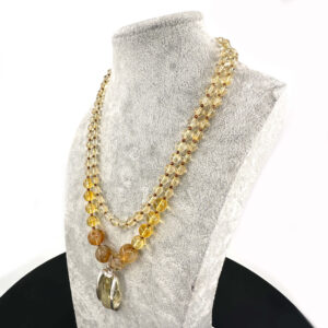 Alternative view of Sitrin Kolye / Limon Kuvars Uç (Gümüş)