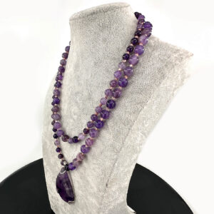 Alternative view of Ametist Tasarım Kolye Gümüş Uç