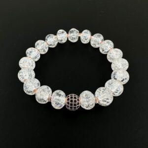 Necef (Dağ Kristali) Bileklik Rondela 10 mm
