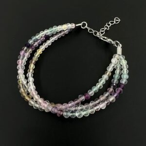 Rainbow Florit Bileklik 3mm