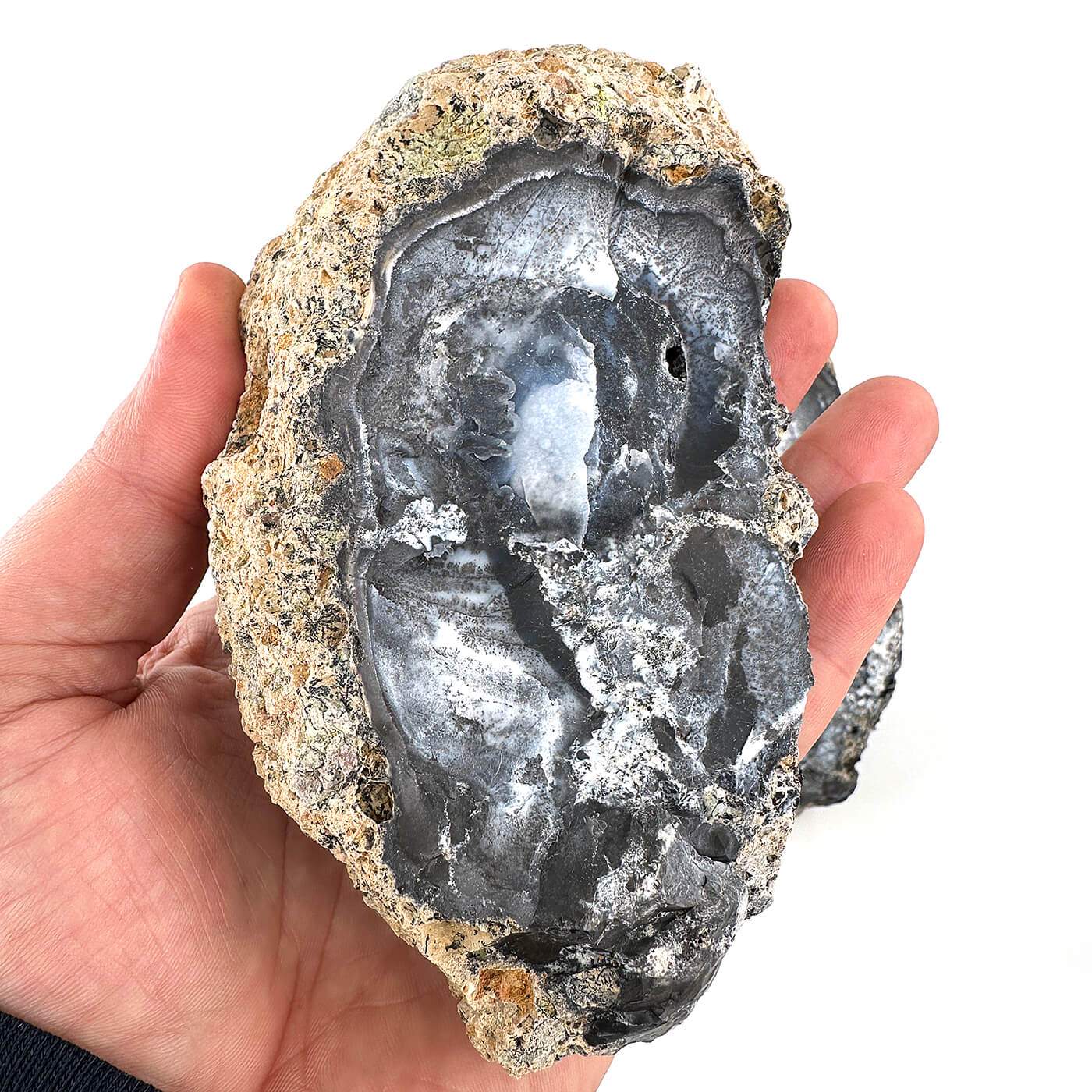 Dendiritli Opal İkiz Ham Taş - Görsel 4