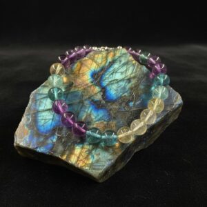 Alternative view of Rainbow Florit Bileklik 10mm