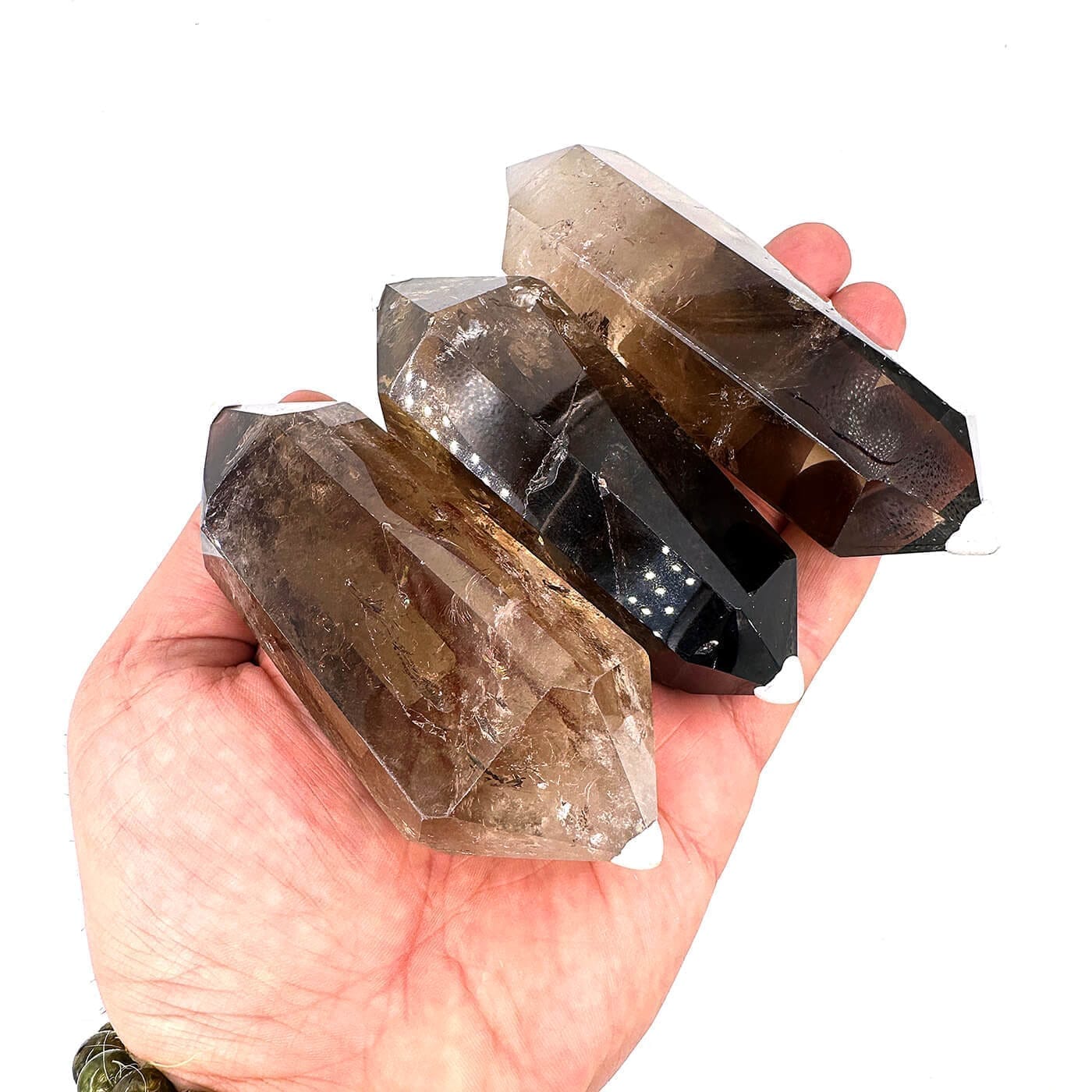 Morion Kuvars Çift Uçlu Obelisk