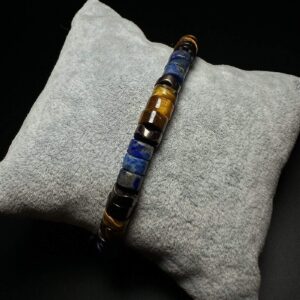 Kaplangözü & Lapis Lazuli Rondela Bileklik 6mm
