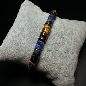 Kaplangözü & Lapis Lazuli Rondela Bileklik 6mm