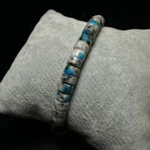 Dumortierit Rondela Bileklik 6mm