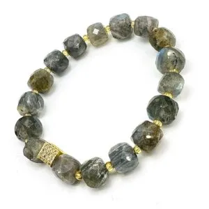 Labradorit Faset Bileklik 10mm