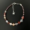 Azeztulit, Garnet Halhal 6mm