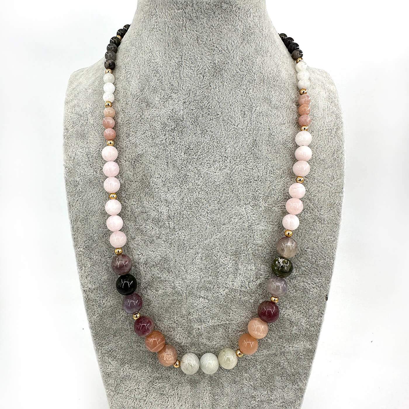 Pirit, Aytaşı, Pembe Kuvars, Turmalin Kolye