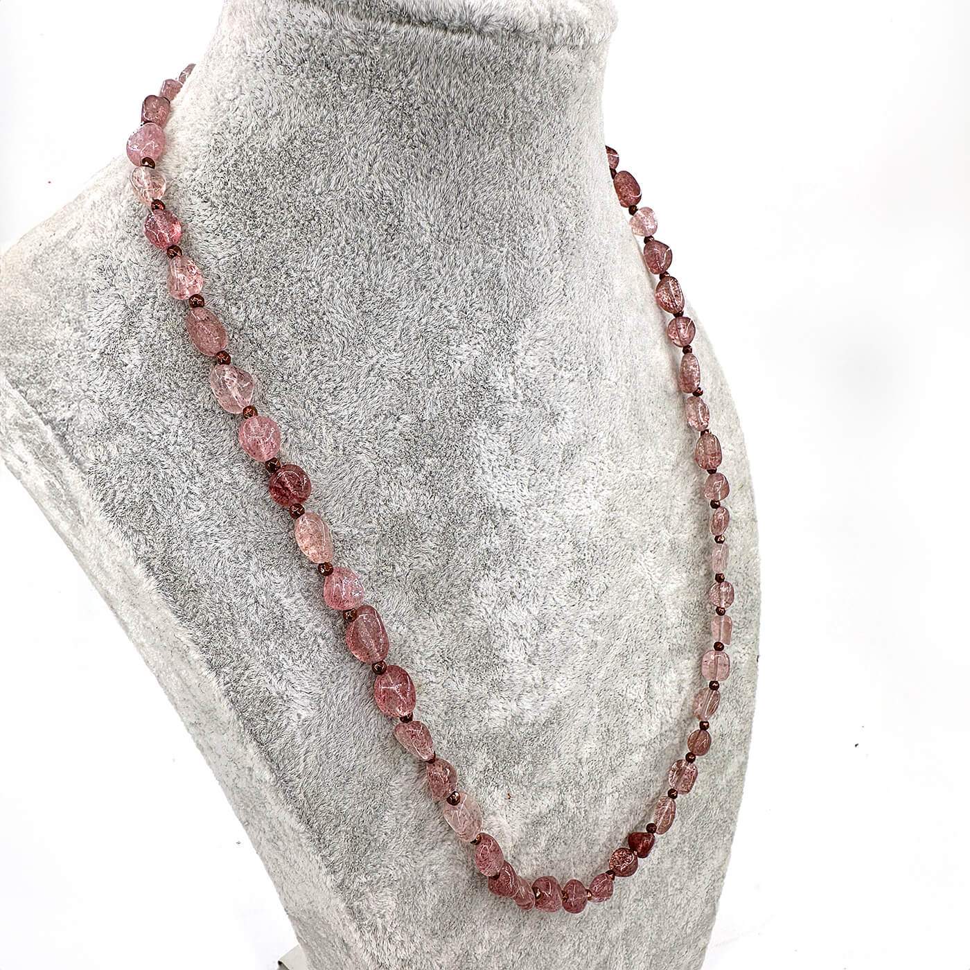 Çilek Kuvars Kolye - Görsel 2