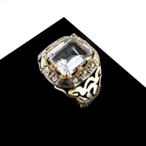 Topaz Pırlanta Yüzük (Gümüş) 6A+