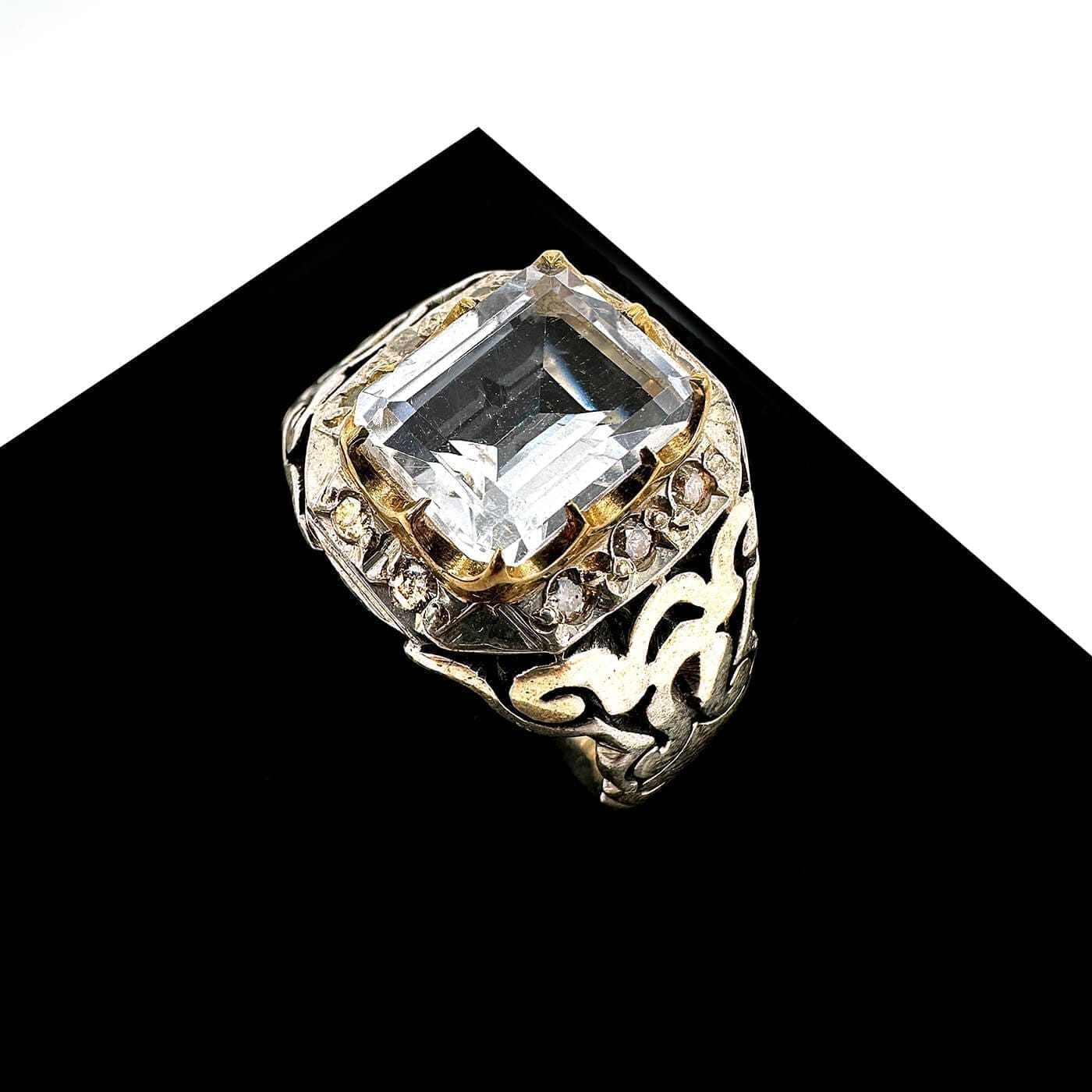 Topaz Pırlanta Yüzük (Gümüş) 6A+