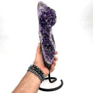 Alternative view of Sibirya Ametist AAA+ Ham Taş Standlı