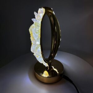 Alternative view of Kristal Kuvars Gold Standlı Gece Lambası