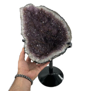 Alternative view of Ametist Ham Taş Metal Standlı