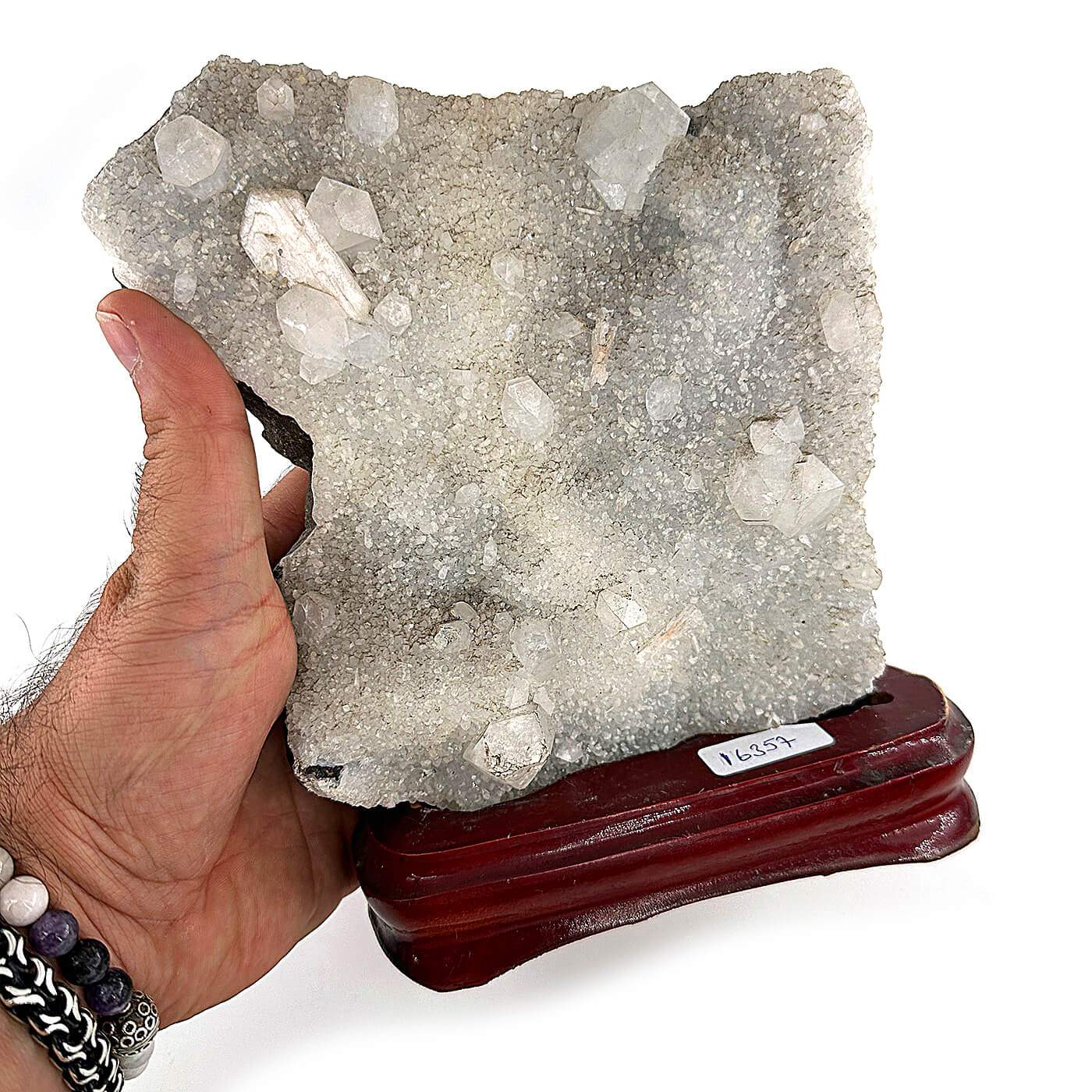 Apophyllite Duruze Kalsedon Ham Taş Standlı