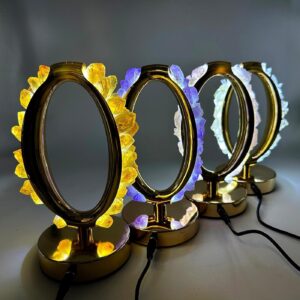 Dogal tas kristal gece lambasi ametist sitrin kuvars florit pembekuvars 2 Sarkaç Adam