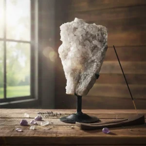 Kristal Kuvars Ham Taş Standlı