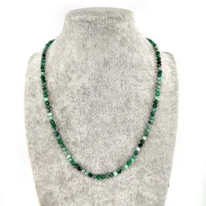 Zümrüt Kolye 4mm Gümüş