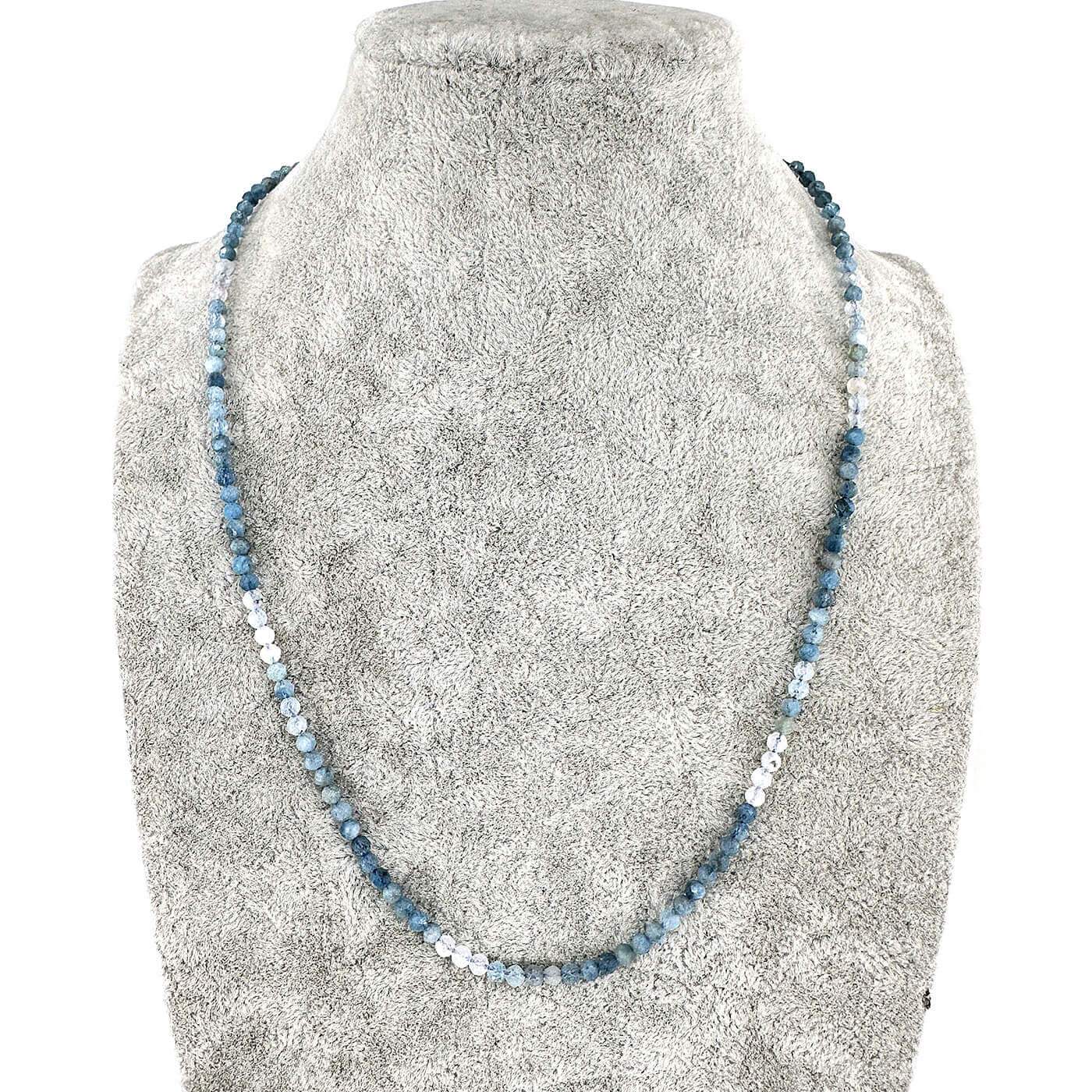 Akuamarin Kolye 3mm Gümüş