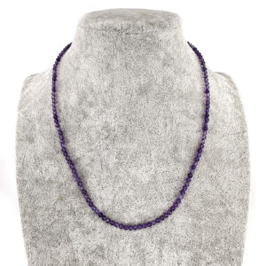 Ametist Kolye 3mm Gümüş