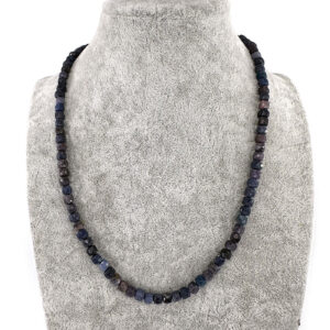 Safir Kolye 4mm Gümüş