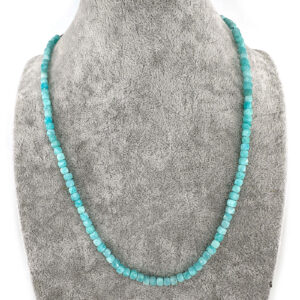 Amazonit Kolye 4mm Gümüş