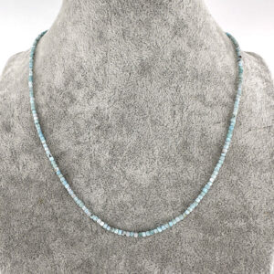 Larimar Kolye 2mm Gümüş