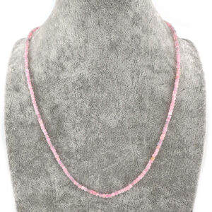 Morganit Kolye 2mm Gümüş