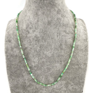 Krizopraz Kolye 2mm Gümüş