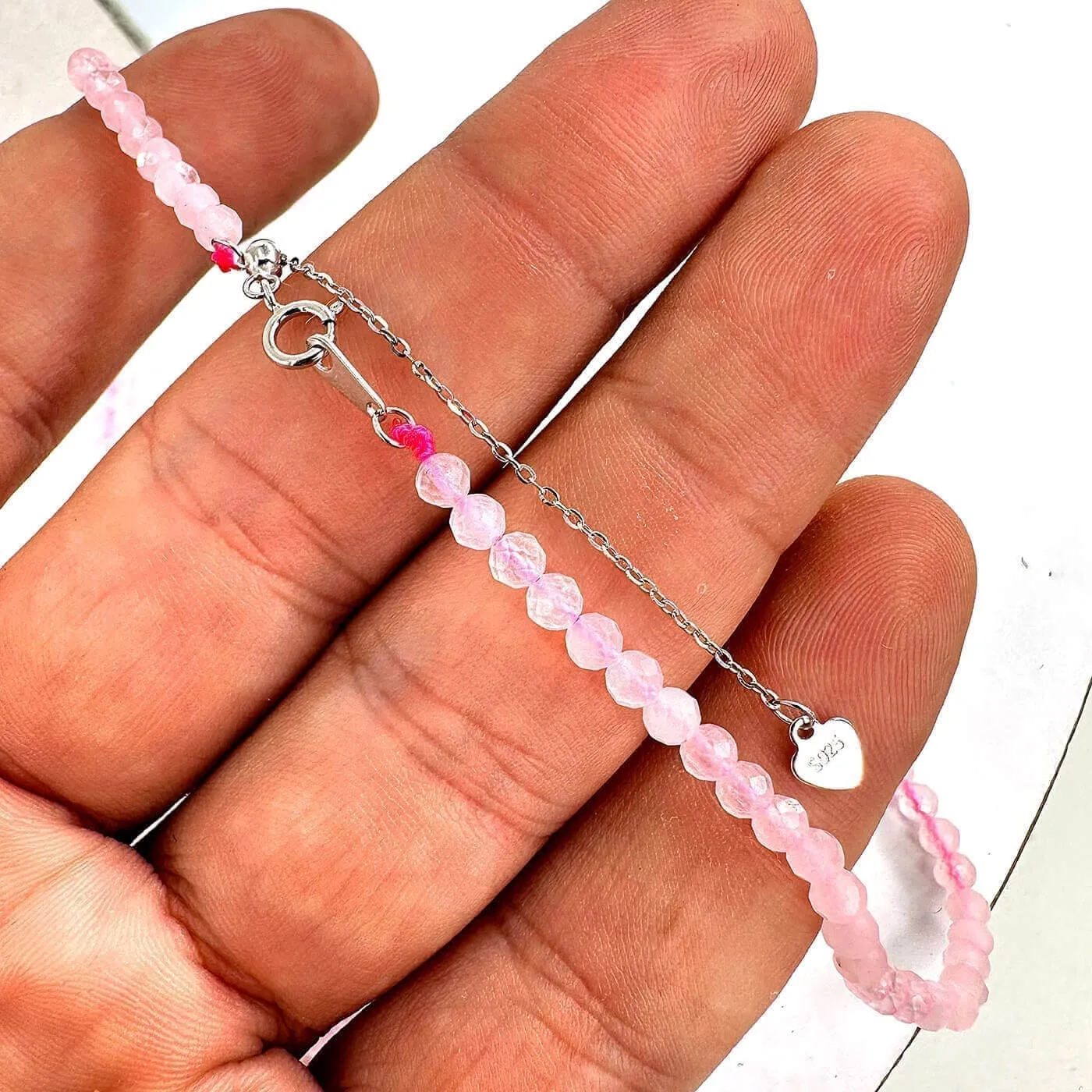 Safir Kolye 2mm Gümüş - Görsel 2