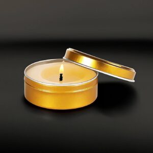 Premium Esanslı Teneke Kutu Mum Gold