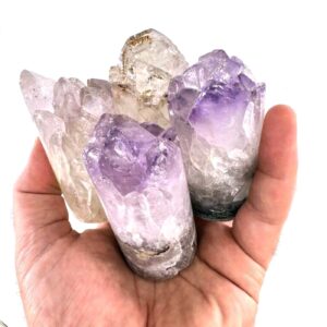 Kristal Kuvars / Ametist Silindir Ham Taş L Boy