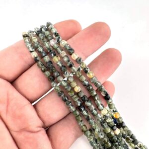 Prehnite Dizi 3mm Küp