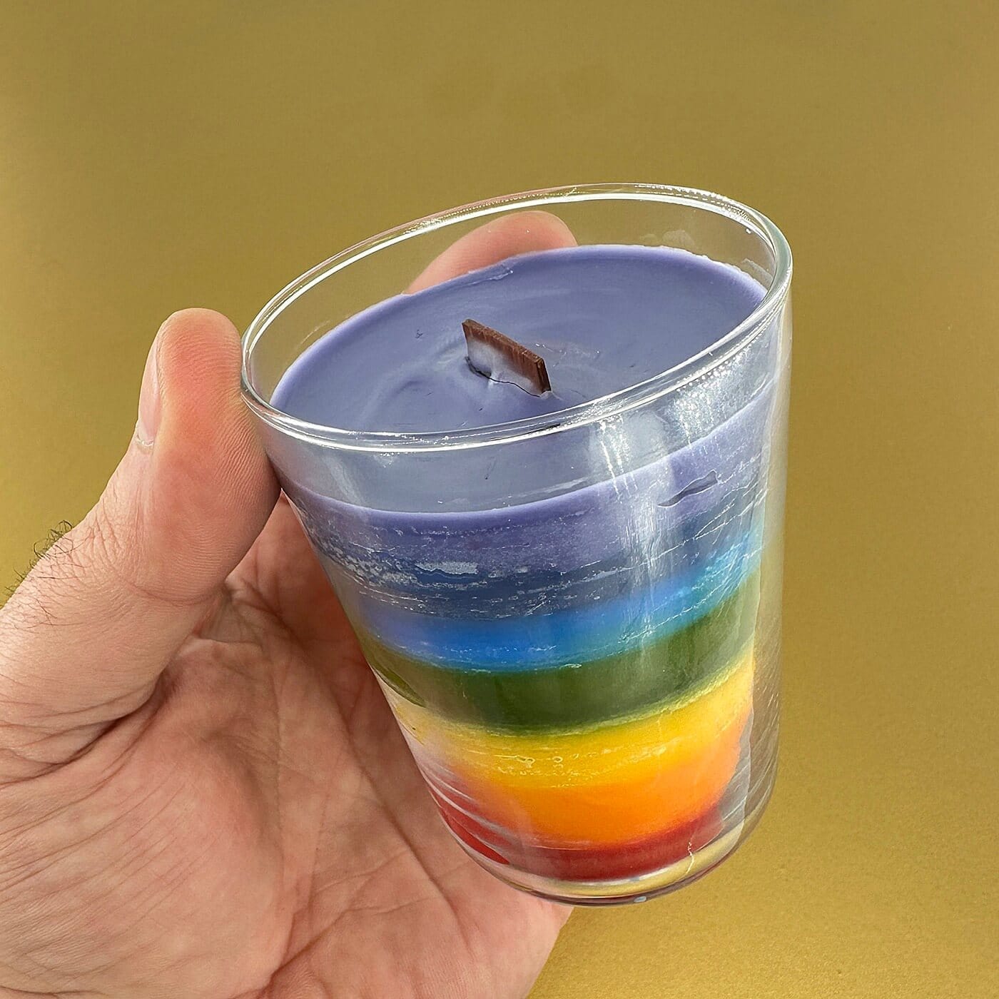 Premium Esanslı Sükunet Çakra Bardak Mum (Ahşap Fitil) - Görsel 2