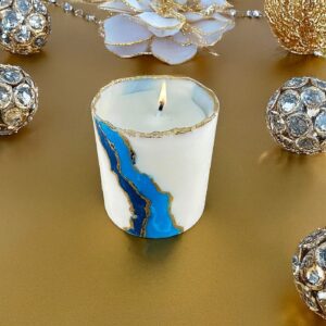 Premium Esanslı Mavi Söz Mum