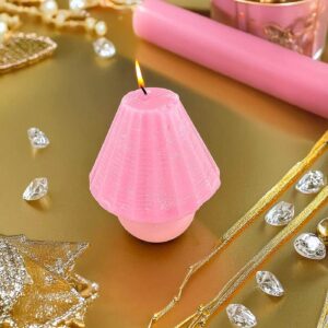 Premium Esanslı Mistik Lamba Mum Pembe