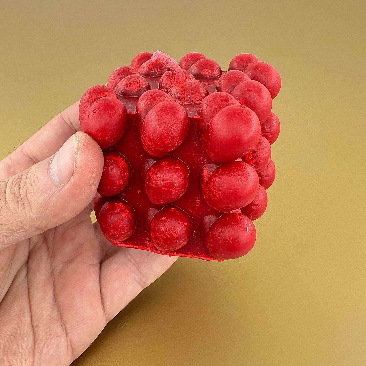 Premium Esanslı Aşk Köpüğü Mum Kırmızı - Görsel 2